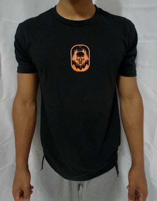 Murder Mountain Black T-Shirt w/ Orange Graphics