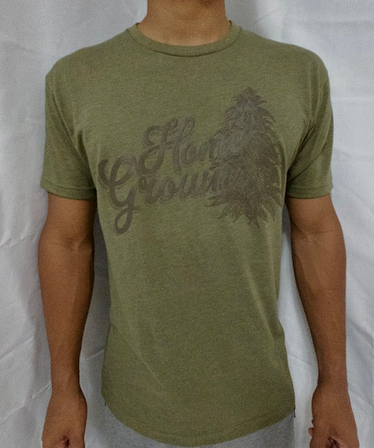 Home Grown T-Shirt Green w/ Brown Graphics