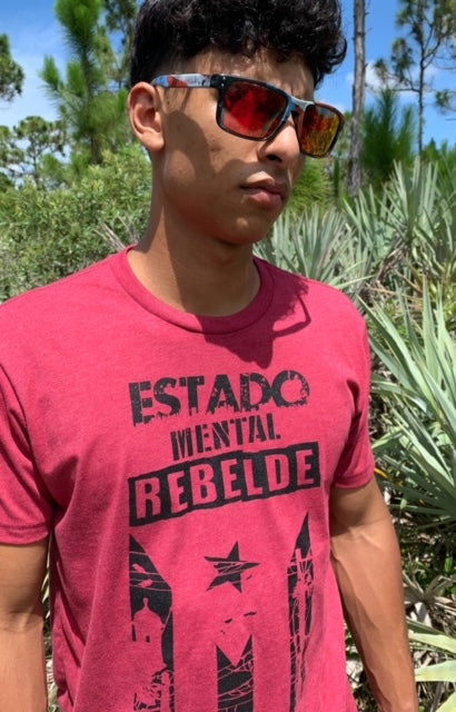 Estado Mental Rebelde T-Shirt Red w/ Black Graphics