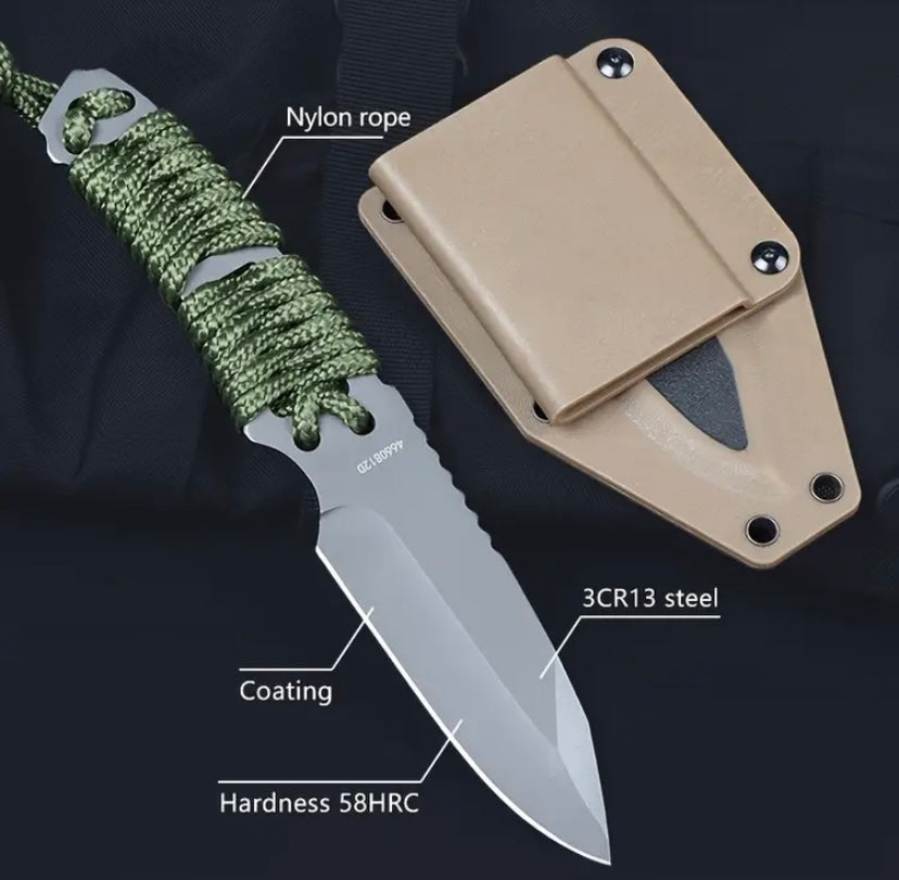 Stainless Steel Straight Edge Fixed Blade