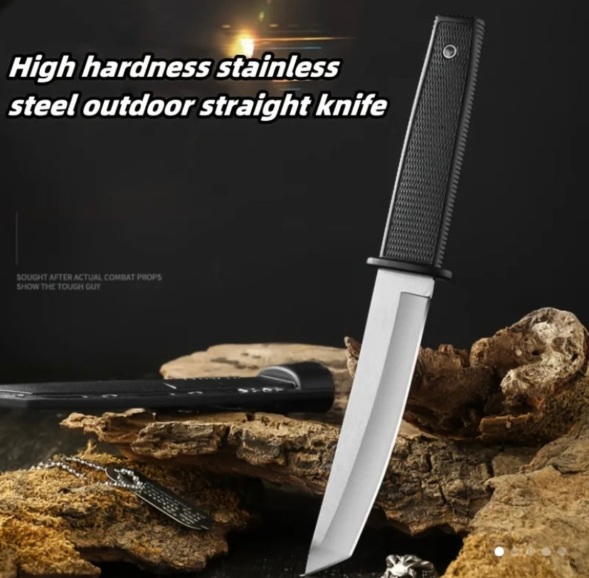 K- style outdoor tactical straight knife