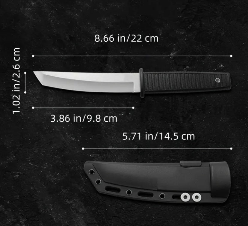 K- style outdoor tactical straight knife